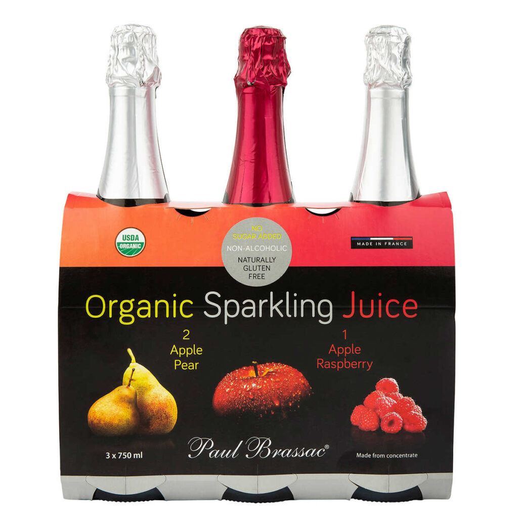 Paul Brassac Organic Sparkling Juices, 3x750ml Bloom Afro Shop